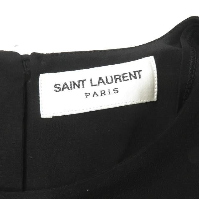 SAINT LAURENT PARIS サンローランパリ 18SS タッセル付き フローイングカフタンドレス 499827Y100W1000 34 シルク ワンピース ☆☆lm2087 |  | 02
