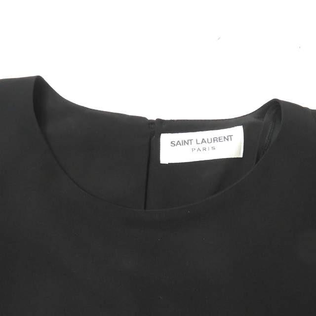 SAINT LAURENT PARIS サンローランパリ 18SS タッセル付き フローイングカフタンドレス 499827Y100W1000 34 シルク ワンピース ☆☆lm2087 |  | 03