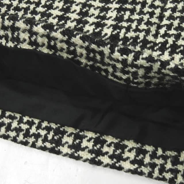 サンローランパリ SAINT LAURENT PARIS イタリア製 ウールハウンドトゥースチェックミニスカート 364243 Y057F 38 ホワイト/ブラック |  | 05
