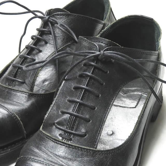 リミフゥ LIMI feu 日本製 レースアップギリーシューズ 25cm-25.5cm程度 ブラック カッティング シューズ |  | 05