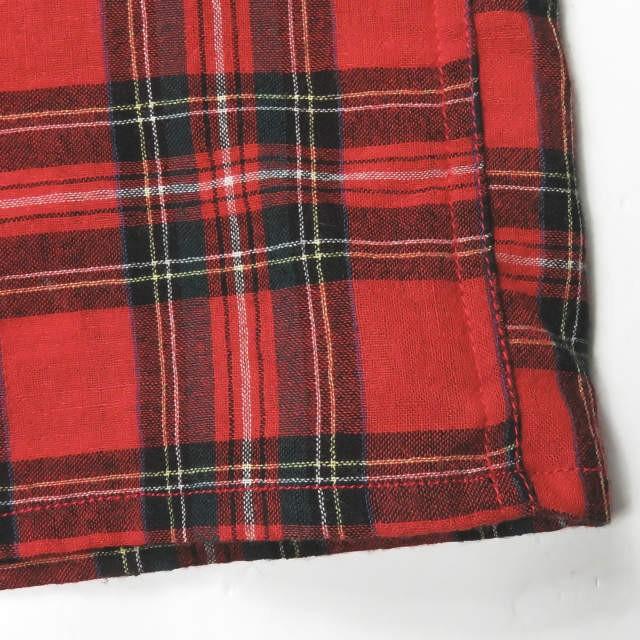 サンローランパリ SAINT LAURENT PARIS 日本製 CHEMISE 50'S ウールタータンチェックシャツ 396687 Y442I  M レッド 長袖 トップス |  | 06