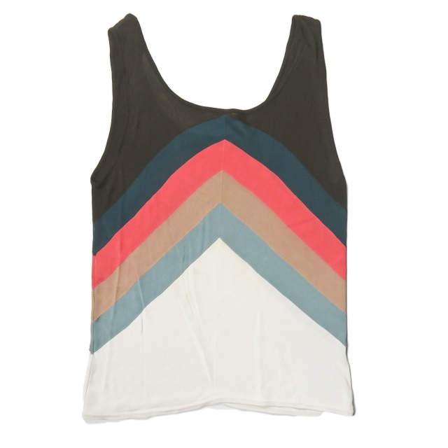 エルメス HERMES フランス製 ハイゲージニットタンクトップ フリー マルチカラー ノースリーブ キャミソール トップス |  | 01