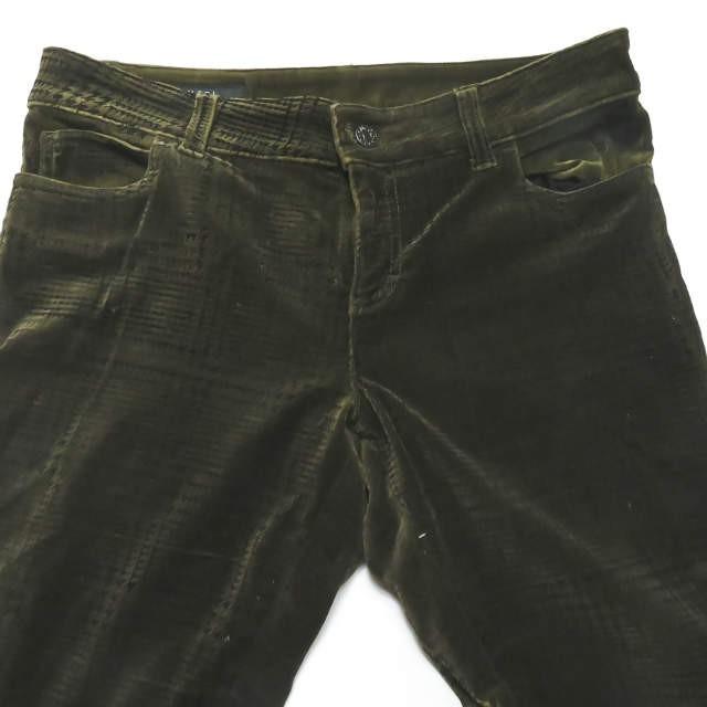 グッチ GUCCI イタリア製 new leggings ベロアグレンチェックスキニーパンツ 333225 XD008 42 カーキ ストレッチ 5ポケット レギンス |  | 03