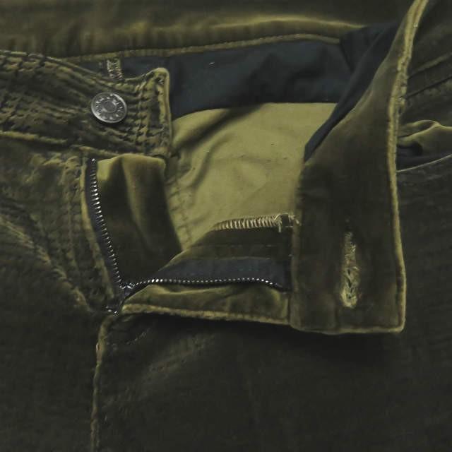 グッチ GUCCI イタリア製 new leggings ベロアグレンチェックスキニーパンツ 333225 XD008 42 カーキ ストレッチ 5ポケット レギンス |  | 04