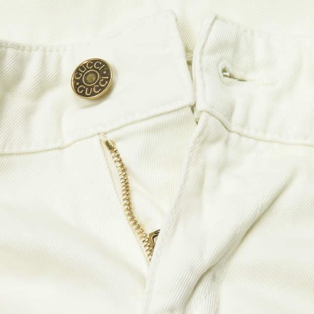 グッチ GUCCI イタリア製 Denim Jeans 70's Pants チェーンブーツカットデニムパンツ 319304 XZ880 42 ホワイト ストレッチ 5ポケット ボトムス |  | 03