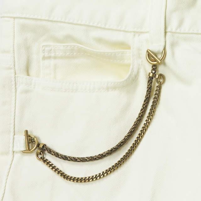 グッチ GUCCI イタリア製 Denim Jeans 70's Pants チェーンブーツカットデニムパンツ 319304 XZ880 42 ホワイト ストレッチ 5ポケット ボトムス |  | 04