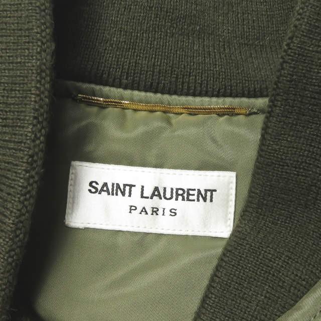 サンローランパリ SAINT LAURENT PARIS イタリア製 CLASSIC BOMBER クラシックボンバージャケット 402957 Y240J 40 カーキ MA-1 ナイロン ブルゾン |  | 02