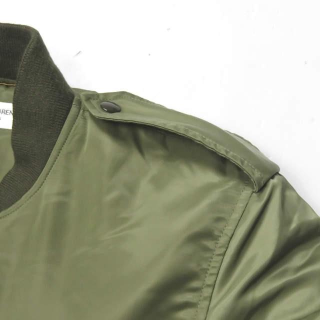 希少 サン ローラン パリ ボンバー フード付き カーキ ジャケット 中古・古着通販】Saint Laurent Paris (サンローランパリ