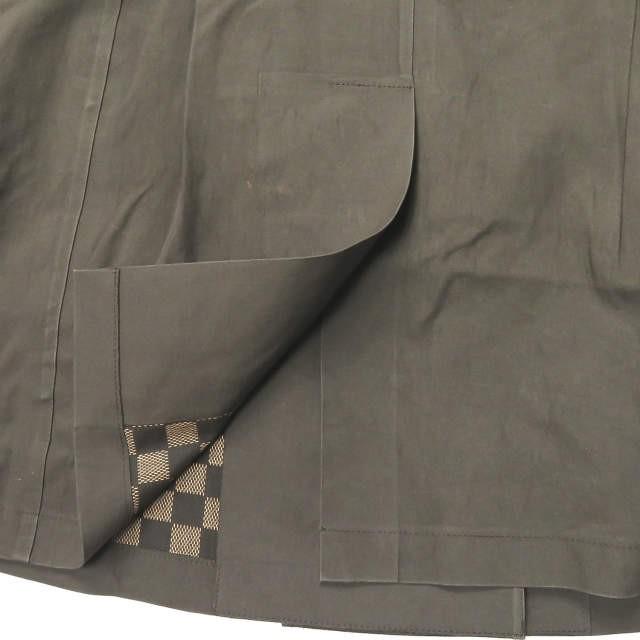 ルイ・ヴィトン LOUIS VUITTON スコットランド製 ゴム引きコットン トレンチコート 40 ブラウン 裏地ダミエ モノグラム アウター |  | 12