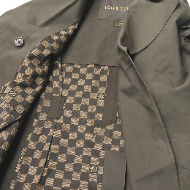 ルイ・ヴィトン LOUIS VUITTON スコットランド製 ゴム引きコットン トレンチコート 40 ブラウン 裏地ダミエ モノグラム アウター |  | 13