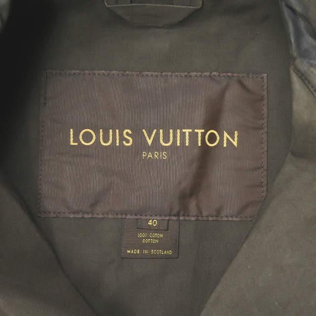 ルイ・ヴィトン LOUIS VUITTON スコットランド製 ゴム引きコットン トレンチコート 40 ブラウン 裏地ダミエ モノグラム アウター |  | 02