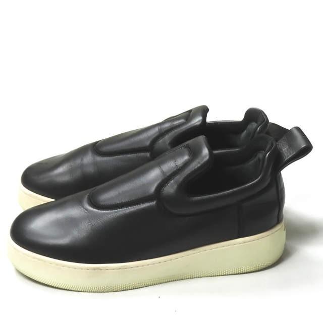 セリーヌ CELINE イタリア製 PULL ON プルオン レザースリッポン 39 ブラック スニーカー スニーカー シューズ |  | 01