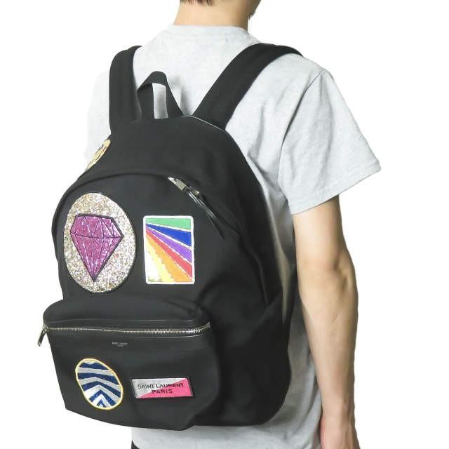 サンローランパリ SAINT LAURENT PARIS MULTI PATCH CITY BACKPACK マルチパッチ シティ バックパック 437087 GR0C6 SAC HUNT ハンター ワッペン |  | 02