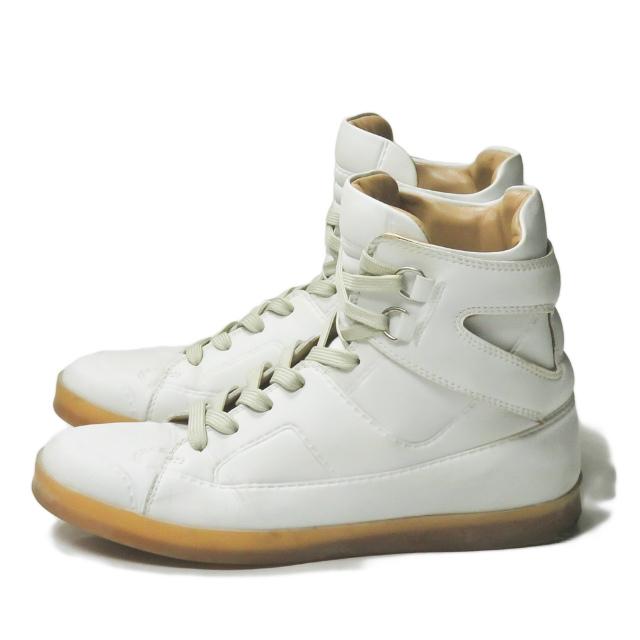 Maison Margiela ホワイト ストラップ付き ハイカットスニーカー Se1hYjtAkp8qm1dUPRjdp4FoxgdoVt