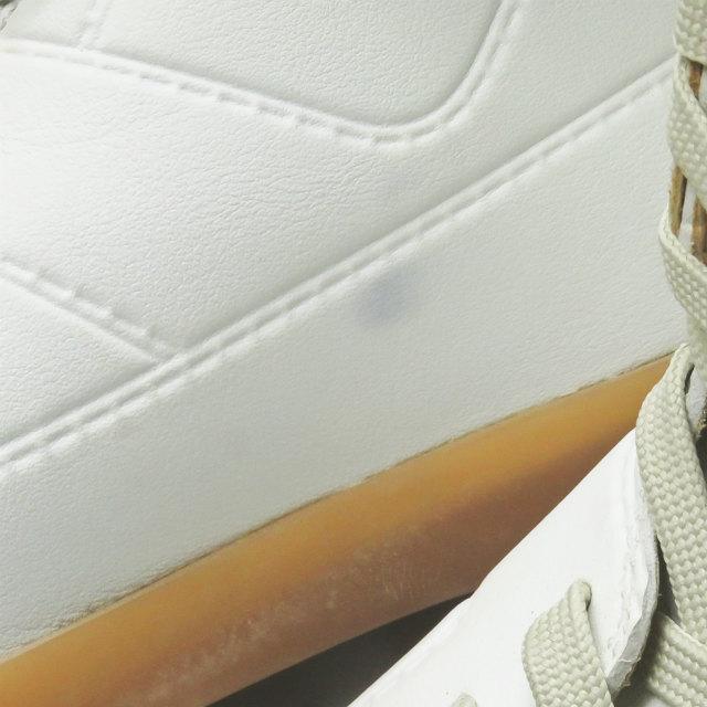 メゾンマルタンマルジェラ エイチアンドエム Maison Martin Margiela x H&M トロンプルイユ レザーハイカットスニーカー EU39(24.5cm-25cm) ホワイト |  | 10