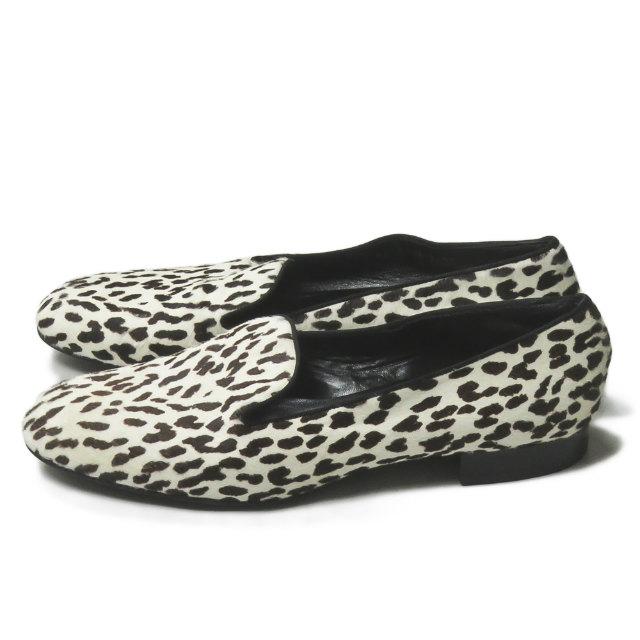 SAINT LAURENT PARIS サンローランパリ イタリア製 BABY CAT ハラコスリッポン 330637 38(25cm) フラット パンプス レオパード ☆☆lm2206 |  | 01