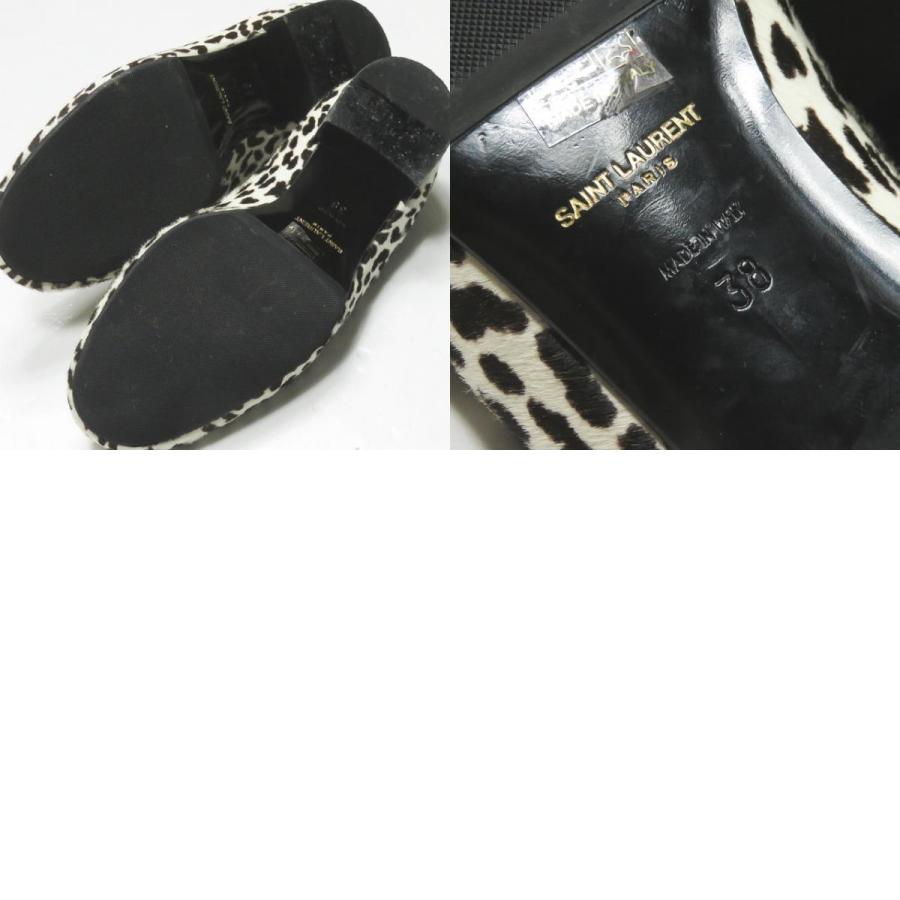 SAINT LAURENT PARIS サンローランパリ イタリア製 BABY CAT ハラコスリッポン 330637 38(25cm) フラット パンプス レオパード ☆☆lm2206 |  | 09