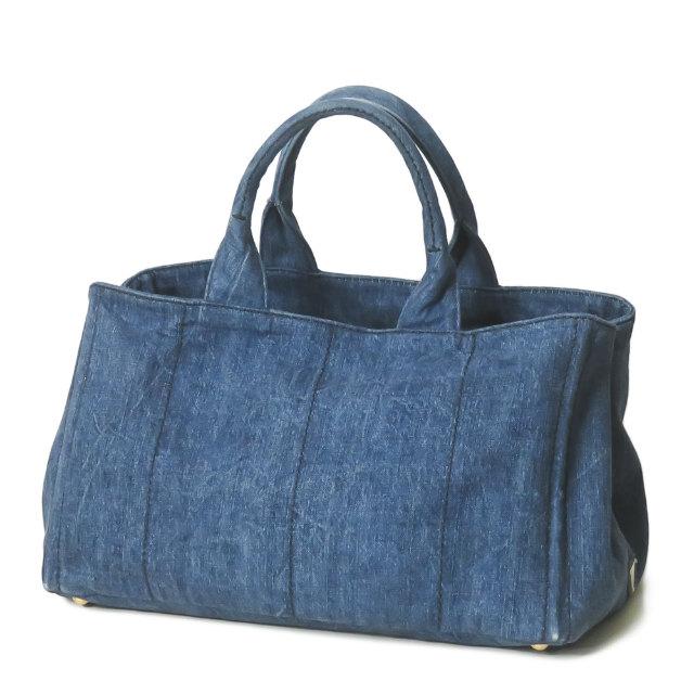 プラダ PRADA CANAPA DENIM カナパ デニム B1872B インディゴ トートバッグ カバン |  | 01