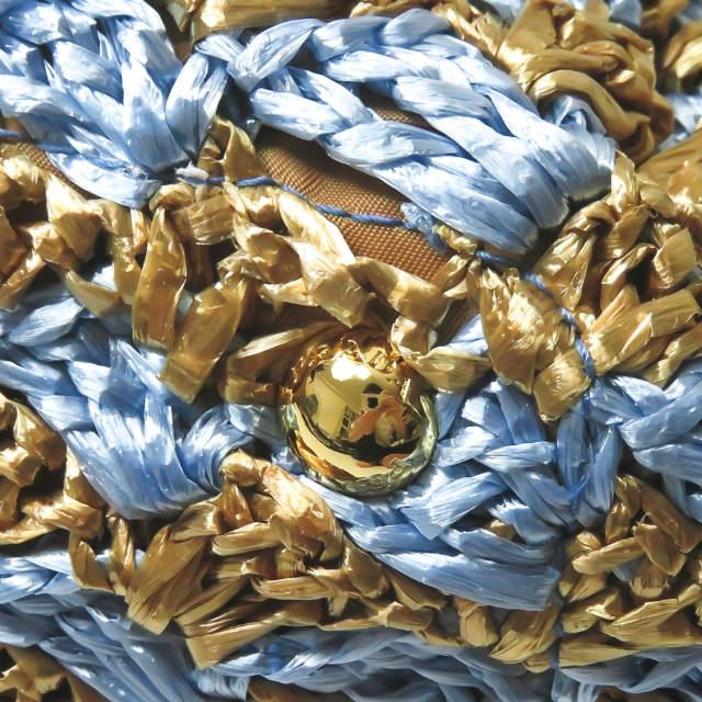 プラダ PRADA RAFIA CROCHET ラフィア クロケット BN2303 ナチュラルベージュ/スカイブルー トートバッグ カバン |  | 08