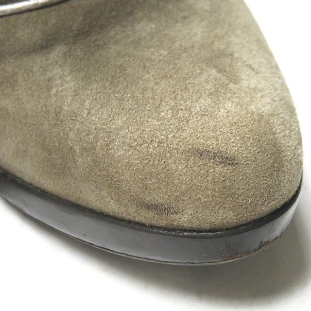 フェンディ FENDI イタリア製 スエードレースアップブーティー 36(23cm) カーキ ラウンドトゥ シューズ |  | 08