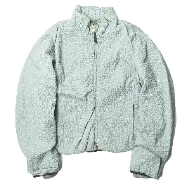 プラダスポーツ PRADA SPORT イタリア製 ナイロンシルク中綿ジップジャケット 280614 1CG 42 ブルー シャーリング アウター | 