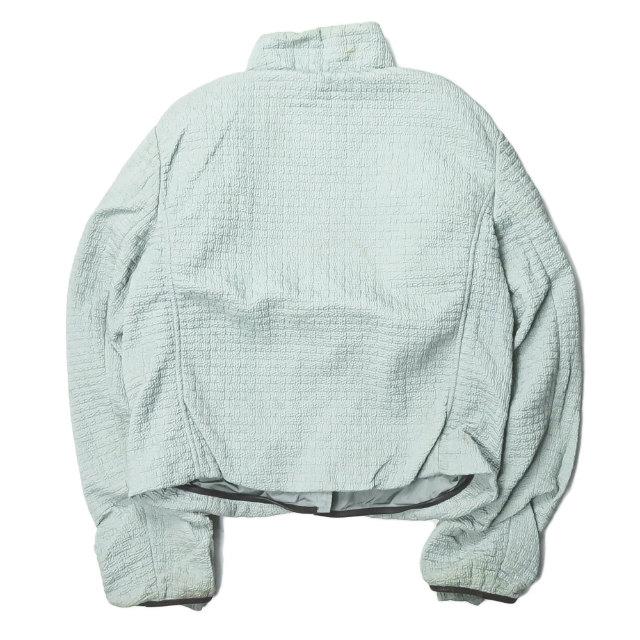 プラダスポーツ PRADA SPORT イタリア製 ナイロンシルク中綿ジップジャケット 280614 1CG 42 ブルー シャーリング アウター |  | 01