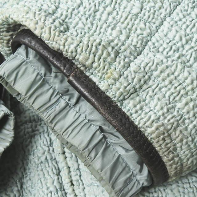 プラダスポーツ PRADA SPORT イタリア製 ナイロンシルク中綿ジップジャケット 280614 1CG 42 ブルー シャーリング アウター |  | 10