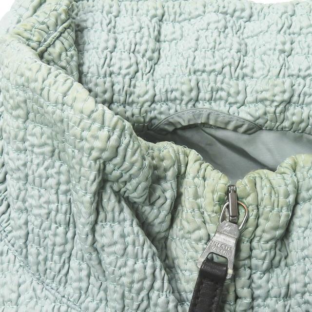 プラダスポーツ PRADA SPORT イタリア製 ナイロンシルク中綿ジップジャケット 280614 1CG 42 ブルー シャーリング アウター |  | 04