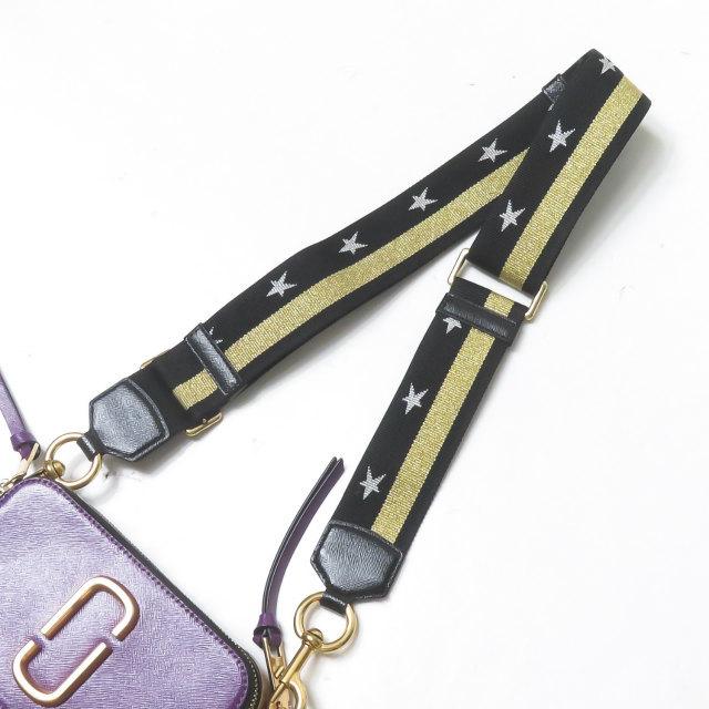 マークジェイコブス MARC JACOBS THE SNAPSHOT ザ・スナップショット M0010972 501 パープル/マルチ ギターストラップ ダブルJロゴ スター カバン |  | 12