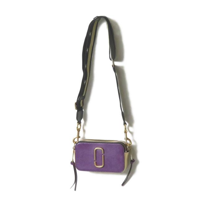 マークジェイコブス MARC JACOBS THE SNAPSHOT ザ・スナップショット M0010972 501 パープル/マルチ ギターストラップ ダブルJロゴ スター カバン |  | 04