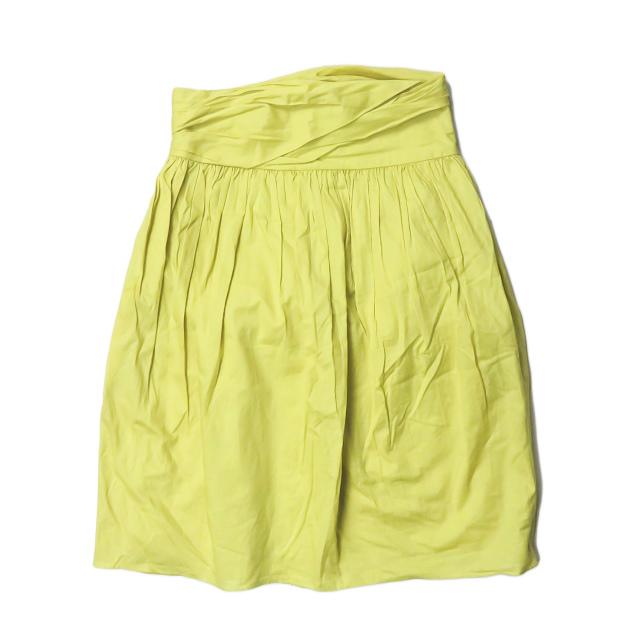 3.1 Phillip Lim スリーワン フィリップリム コットンギャザープリーツスカート PS12-3799LCN 2 ライトグリーン ボトムス lm2309 | 