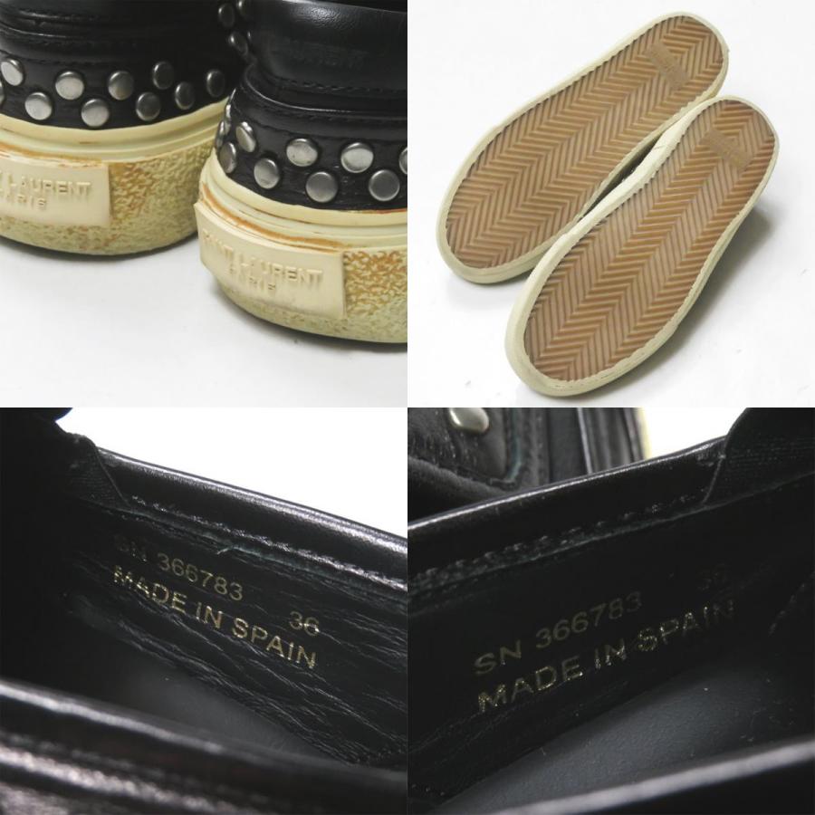 SAINT LAURENT PARIS サンローランパリ シルバースタッズレザー