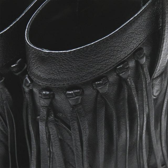 SAINT LAURENT PARIS サンローランパリ イタリア製 フリンジウエスタンショートブーツ 395496 35 ブラック レザー シューズ lm2377 |  | 06