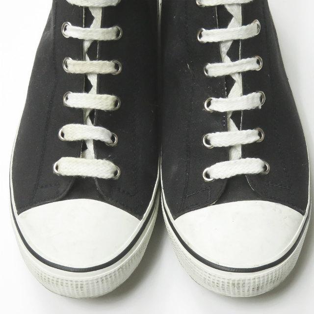 シャネル CHANEL ココマーク キャンバスハイカットスニーカー 001852 39 ブラック ロゴ スニーカー シューズ |  | 06