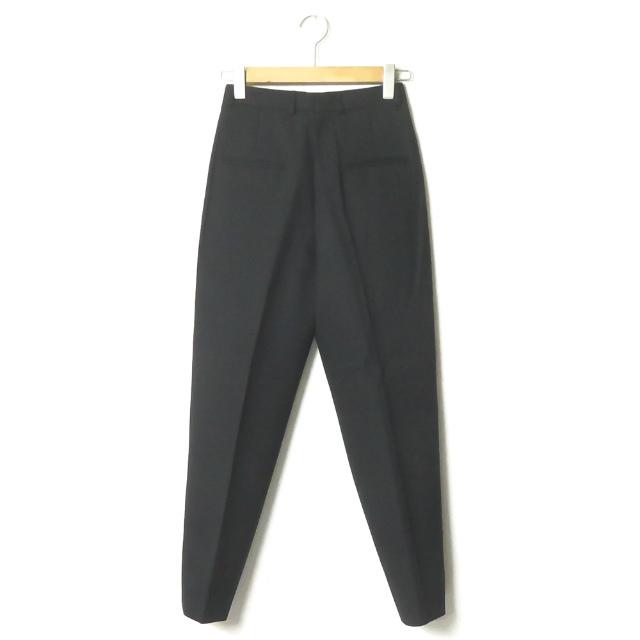 サンローランパリ SAINT LAURENT PARIS イタリア製 サイドライン2プリーツテーパードパンツ 403326 Y129J 36 ブラック スラックス サルエル ボトムス |  | 01