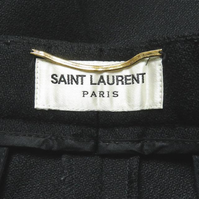 サンローランパリ SAINT LAURENT PARIS イタリア製 サイドライン2プリーツテーパードパンツ 403326 Y129J 36 ブラック スラックス サルエル ボトムス |  | 02