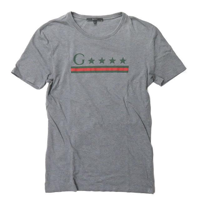 グッチ GUCCI イタリア製 Logo Tee スターロゴTシャツ 269026 X3633 M グレー 半袖 トップス | 