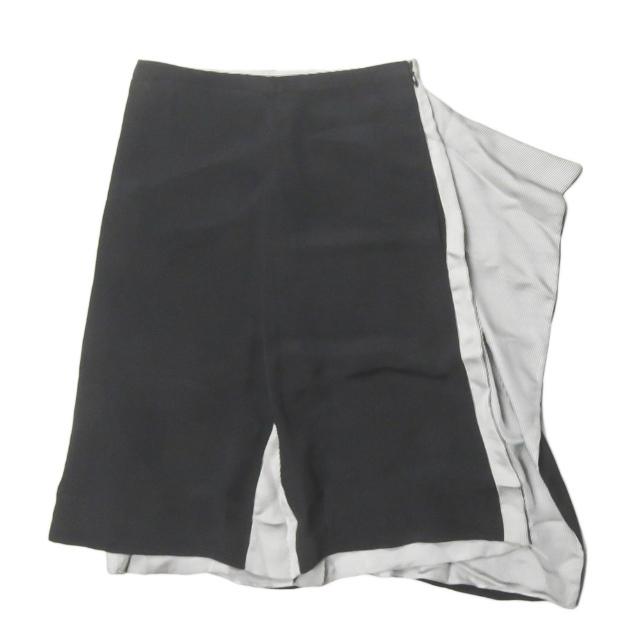 スリーワン フィリップリム 3.1 Phillip Lim シルクレイヤードクロップドパンツ S112-5667SBB 0 ブラック ストライプ ボトムス | 