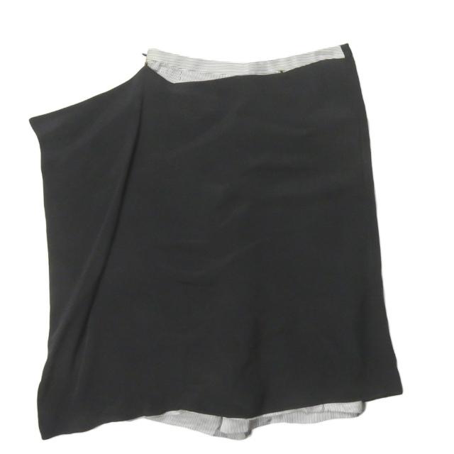 スリーワン フィリップリム 3.1 Phillip Lim シルクレイヤードクロップドパンツ S112-5667SBB 0 ブラック ストライプ ボトムス |  | 01