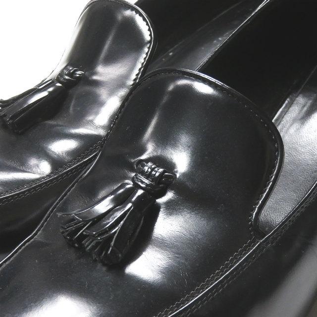 サンローランパリ SAINT LAURENT PARIS イタリア製 タッセルヒールローファー 366783 38(24cm) ブラック ベイビーズ レザー スクエアトゥ シューズ |  | 05