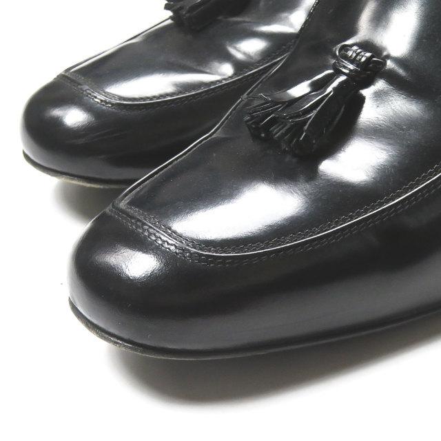 サンローランパリ SAINT LAURENT PARIS イタリア製 タッセルヒールローファー 366783 38(24cm) ブラック ベイビーズ レザー スクエアトゥ シューズ |  | 06