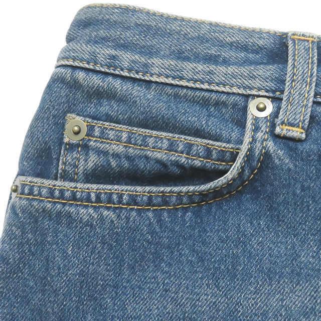 SAINT LAURENT PARIS サンローランパリ イタリア製 パッチワークデニムロングスカート 374815 Y452G 30 ブルー Aライン カットオフ lm2506 |  | 04