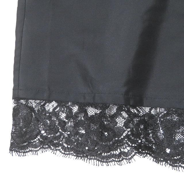 グッチ GUCCI イタリア製 裾レース ストレッチシルクスカート 205-0892-5758 40 ブラック ボトムス |  | 05