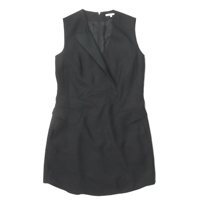 CARVEN カルヴェン カルベン ポリエステルウールノースリーブワンピース 310R59 42 ブラック ドレス トップス lm2510 | 