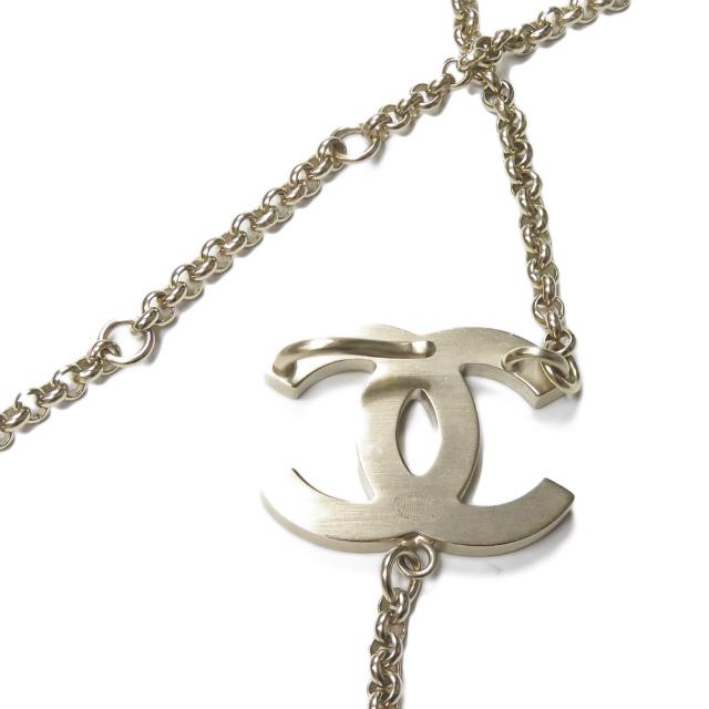 シャネル CHANEL イタリア製 ココマーク ギンガムチェック チェーンネックレス ゴールド/ピンク アクセサリー |  | 03