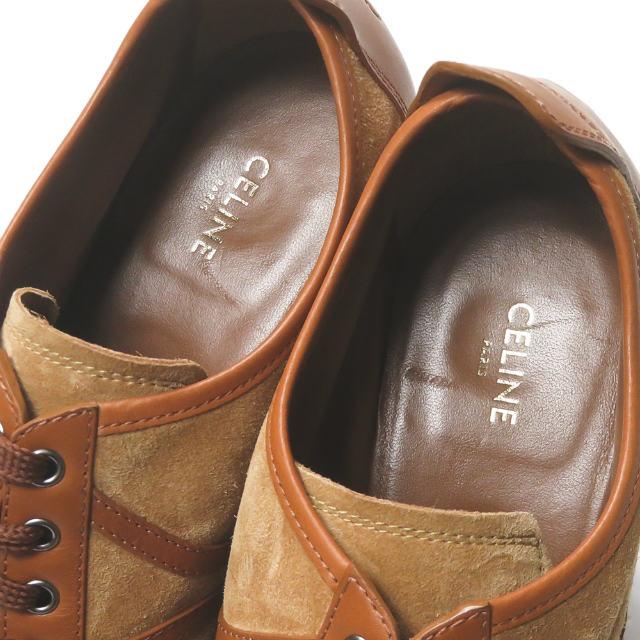CELINE セリーヌ イタリア製 MANON ウェッジソールレースアップシューズ RM1129 39(26cm) ブラウン マノン レザー/スエード lm2522 |  | 04