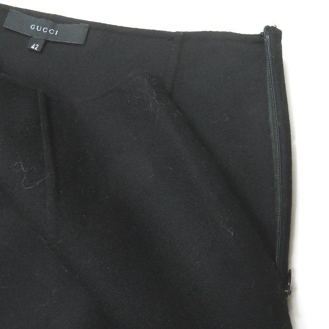 グッチ GUCCI イタリア製 ストレッチウールスカート 205-0998-3946 42 ブラック ボトムス |  | 03