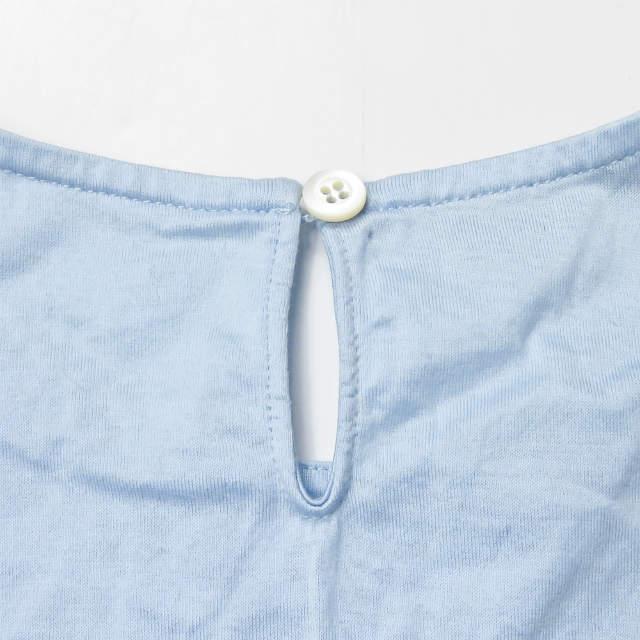 プラダ PRADA サイドラインノースリーブカットソー 139454 R142 L80 L ブルー トップス |  | 06