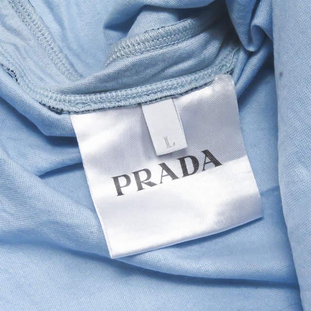 プラダ PRADA サイドラインノースリーブカットソー 139454 R142 L80 L ブルー トップス |  | 08