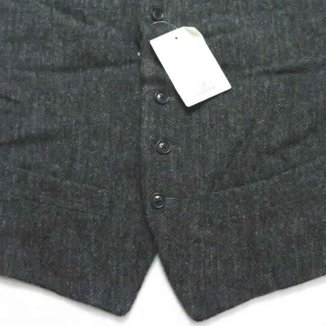 エディフィス 417 by EDIFICE ウールリネンヘリンボーンワークジャケット&5Bジレ&1タックパンツ M グレー スーツ セットアップ 3ピース |  | 13